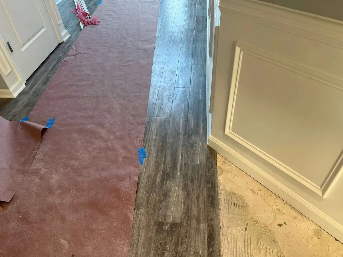 Completed marble shower restoration in Lake Arbor